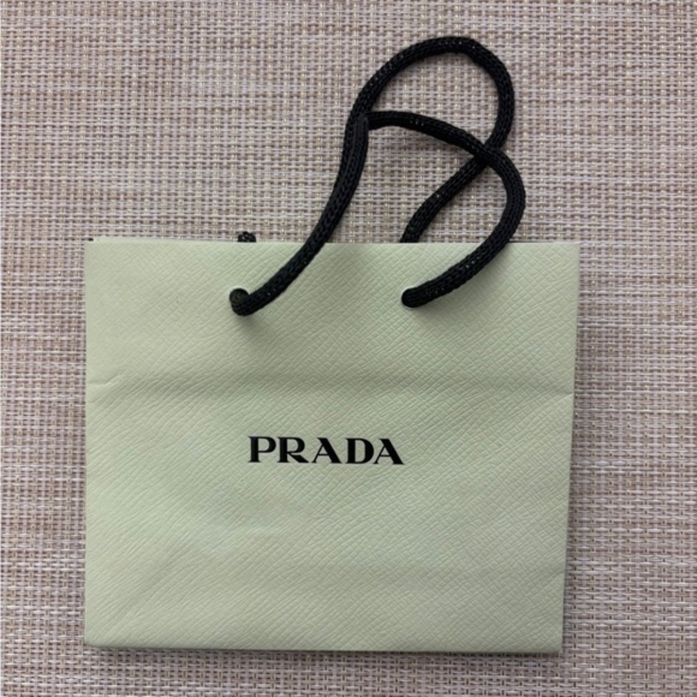 Prada Mint Green Mini Bag with Black Accents